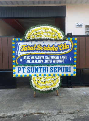 Papan Bunga Duka di Sidorejo Hilir
